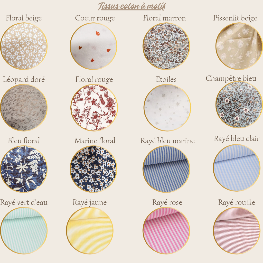 Bavoir bandana personnalisé.