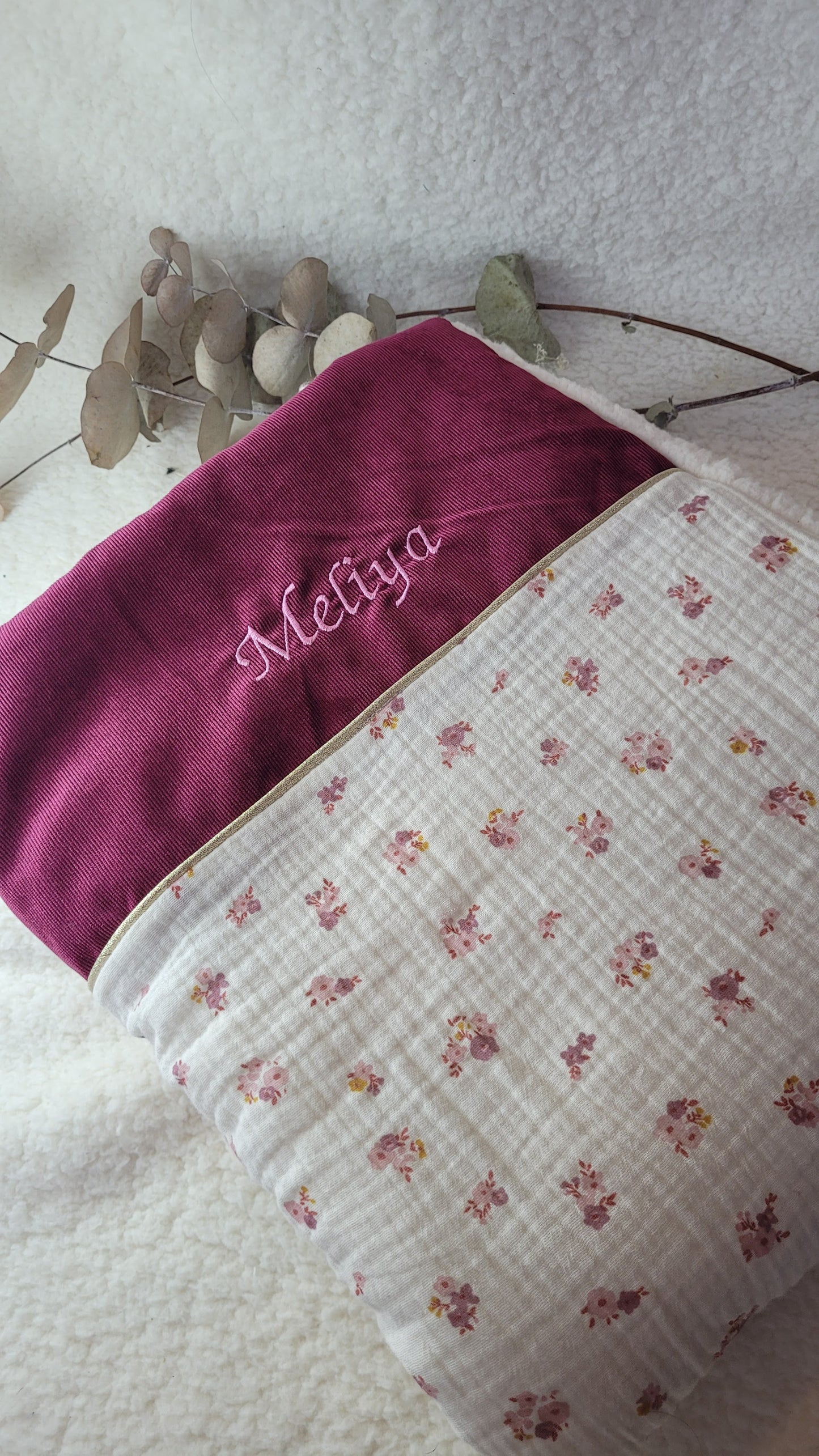 Couverture  personnalisée moyenne 55*75 cm